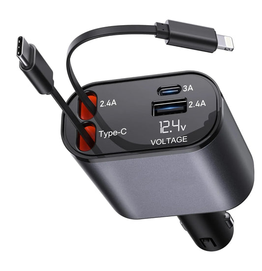 120 Wats Retractable Car Charger