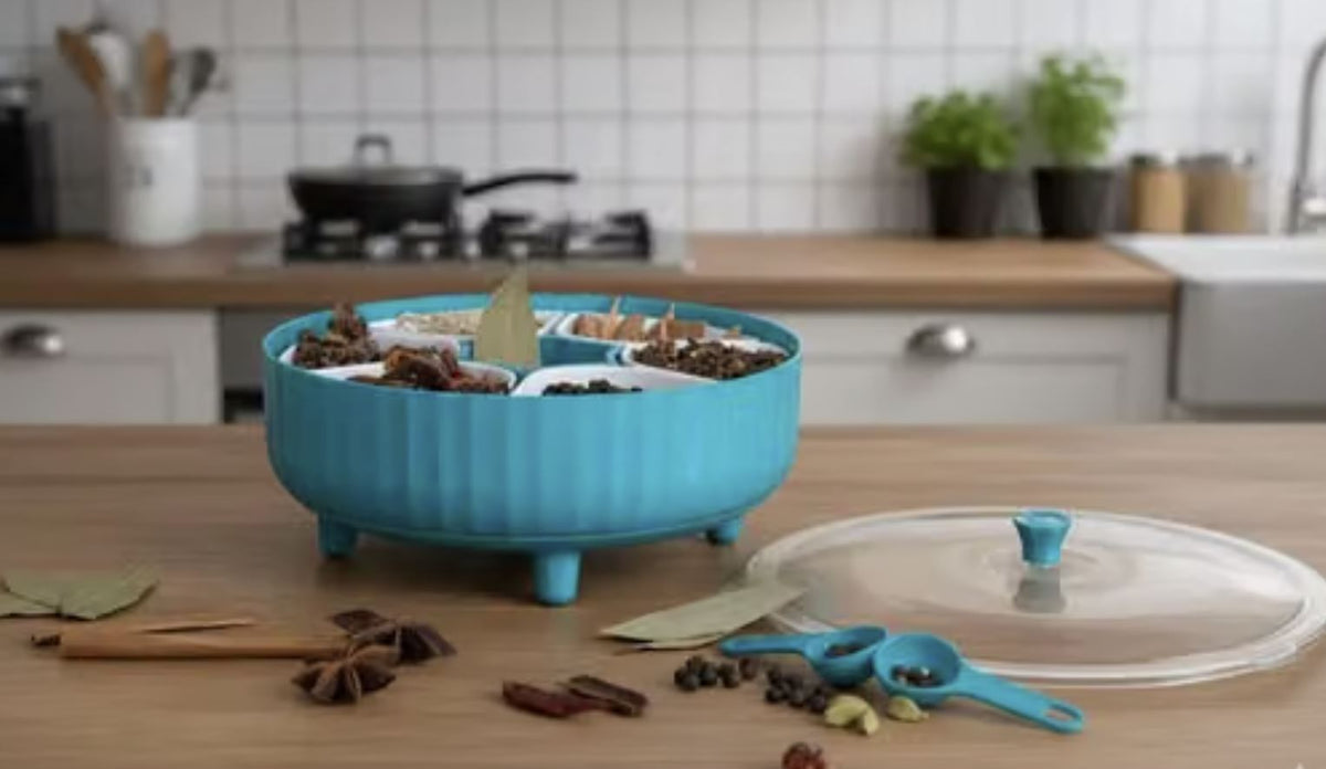 7 Compartment 360 Degree Rotating Masala Box