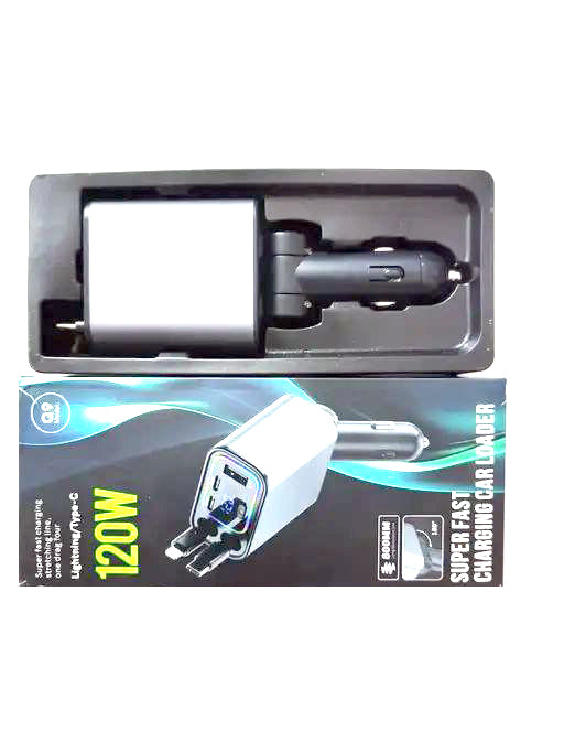 120 Wats Retractable Car Charger
